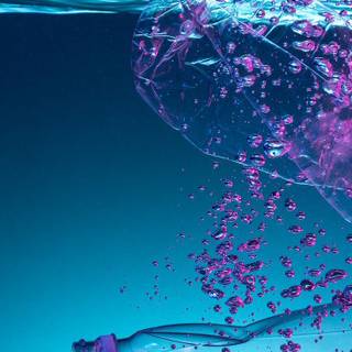 Plastic bottle wallpaper