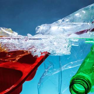 Plastic bottle wallpaper