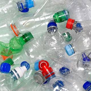 Plastic bottles wallpaper