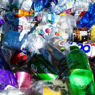 Plastic bottle wallpaper