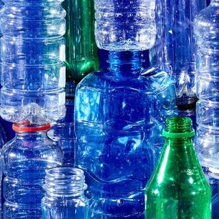 Plastic bottle wallpaper