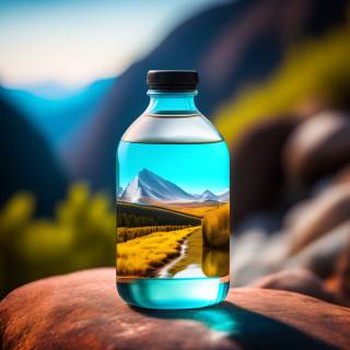 Plastic bottle wallpaper