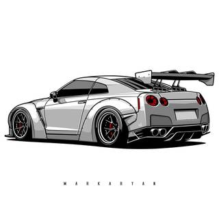 GTR cartoon wallpaper