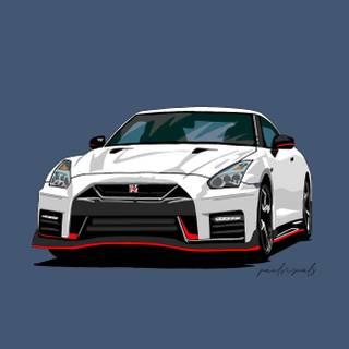 GTR cartoon wallpaper