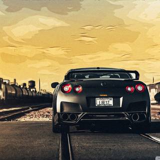 GTR cartoon wallpaper