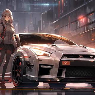 GTR cartoon wallpaper