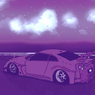 GTR cartoon wallpaper