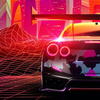 GTR cartoon wallpaper