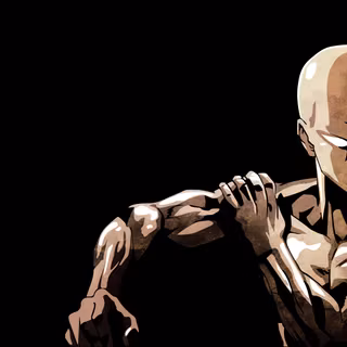 Serious Saitama wallpaper