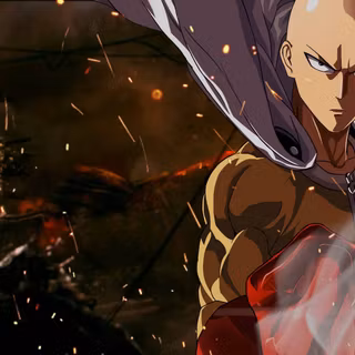 Serious Saitama wallpaper