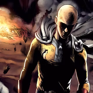 Serious Saitama wallpaper