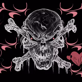 Gothic skulls desktop wallpaper