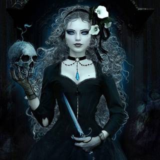 Gothic skulls desktop wallpaper