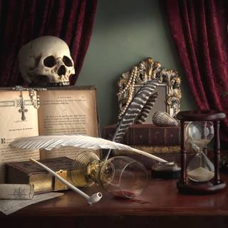 Gothic skulls desktop wallpaper