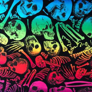 Gothic skulls desktop wallpaper