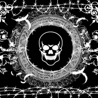 Gothic skulls desktop wallpaper