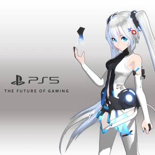 Anime PlayStation girl wallpaper