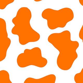 Orange cow print wallpaper