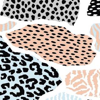 Orange cow print wallpaper