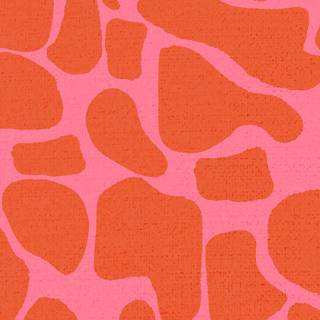 Orange cow print wallpaper