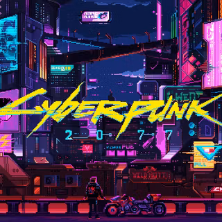 Retro Cyberpunk art wallpaper
