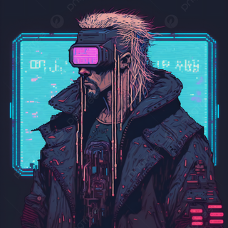 Retro Cyberpunk art wallpaper