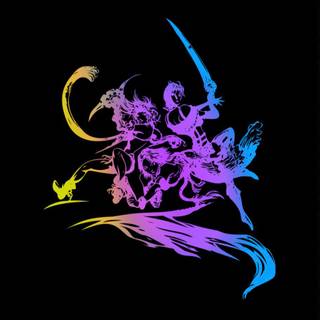 All Final Fantasy logo mobile wallpaper