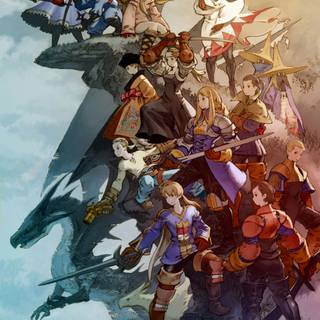 All Final Fantasy logo mobile wallpaper