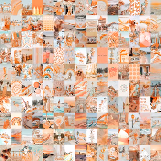 Summer collage preppy wallpaper