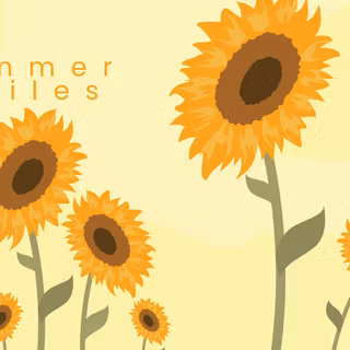 Summer collage preppy wallpaper