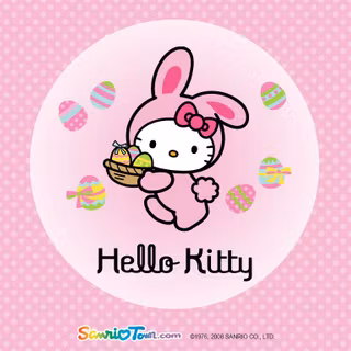 Cute Hello Kitty Easter wallpaper