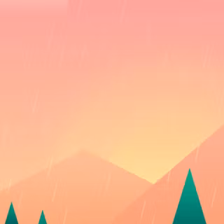 Spring landscape minimalist wallpaper