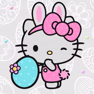 Cute Hello Kitty Easter wallpaper