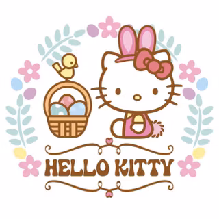 Cute Hello Kitty Easter wallpaper