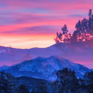 Spring mountain 4k wallpaper