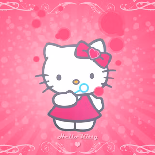 Cute Hello Kitty Easter wallpaper