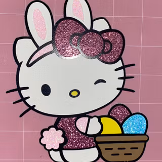 Cute Hello Kitty Easter wallpaper