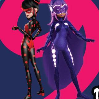 Miraculous World: Paris Tales of Shadybug and Claw Noir wallpaper