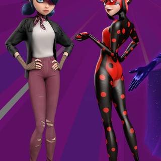 Miraculous World: Paris Tales of Shadybug and Claw Noir wallpaper