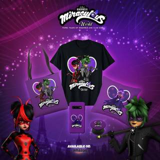 Miraculous World: Paris Tales of Shadybug and Claw Noir wallpaper