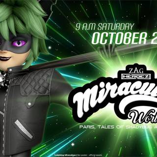 Miraculous World: Paris Tales of Shadybug and Claw Noir wallpaper