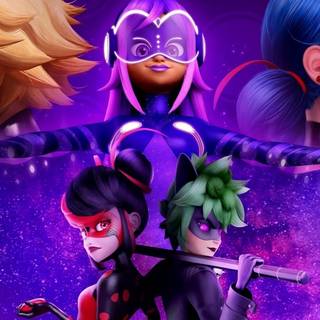 Miraculous World: Paris Tales of Shadybug and Claw Noir wallpaper
