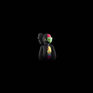 Black Kaws desktop wallpaper