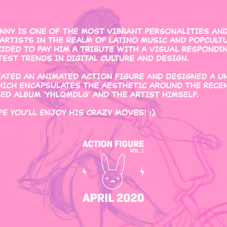 Bad Bunny pink desktop wallpaper