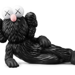 Black Kaws desktop wallpaper