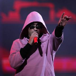 Bad Bunny pink desktop wallpaper