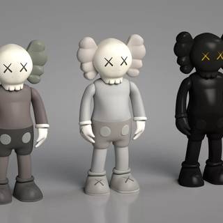 Black Kaws desktop wallpaper