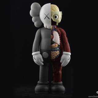 Black Kaws desktop wallpaper