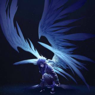 Anime angel PC wallpaper