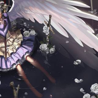 Anime angel PC wallpaper